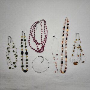 Collection Of Costume Jewelry  Beaded Necklaces